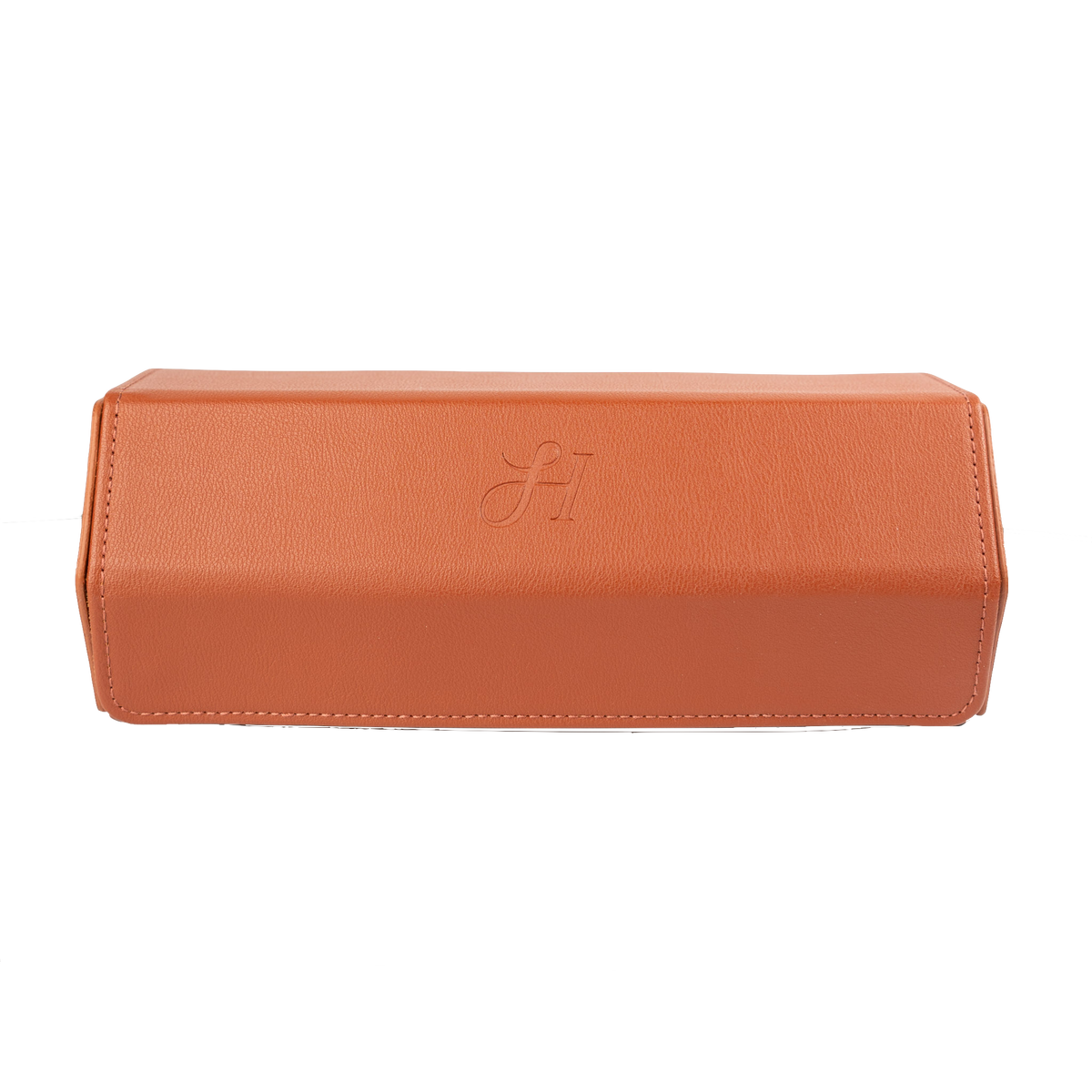 Hourstance 3-slot brown leather watch holder