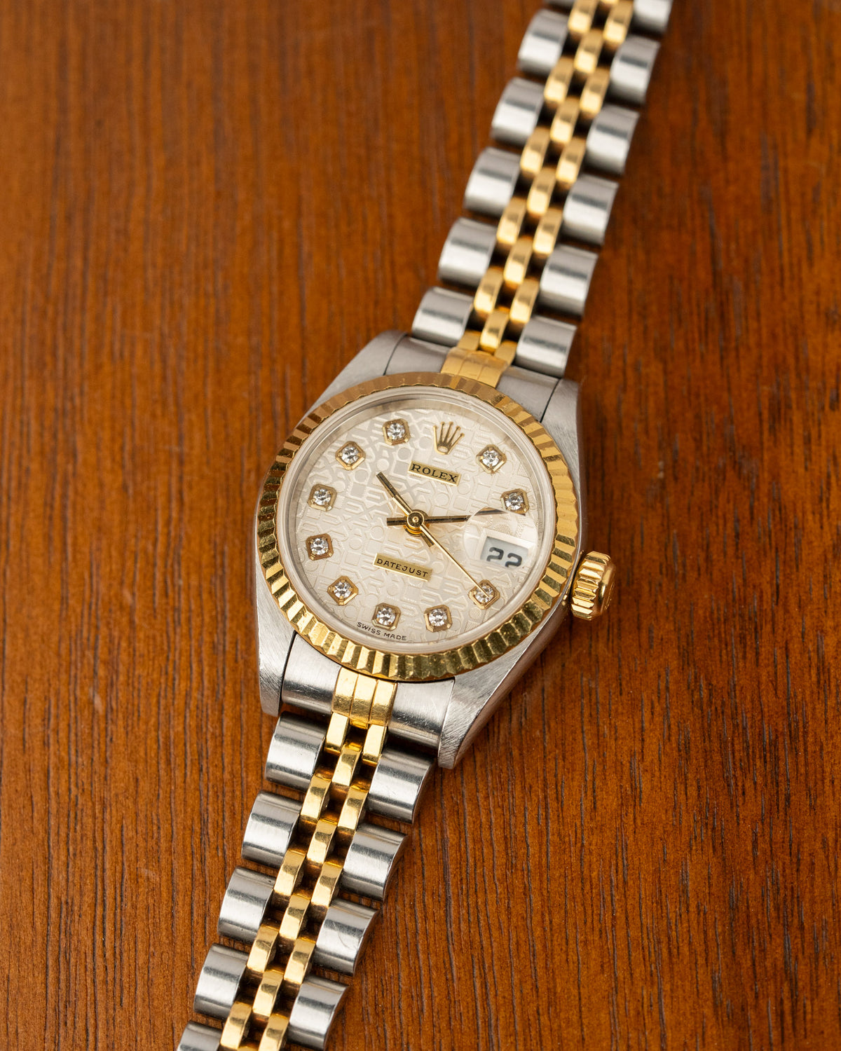 Rolex Datejust 26mm 79173G White Computer Dial