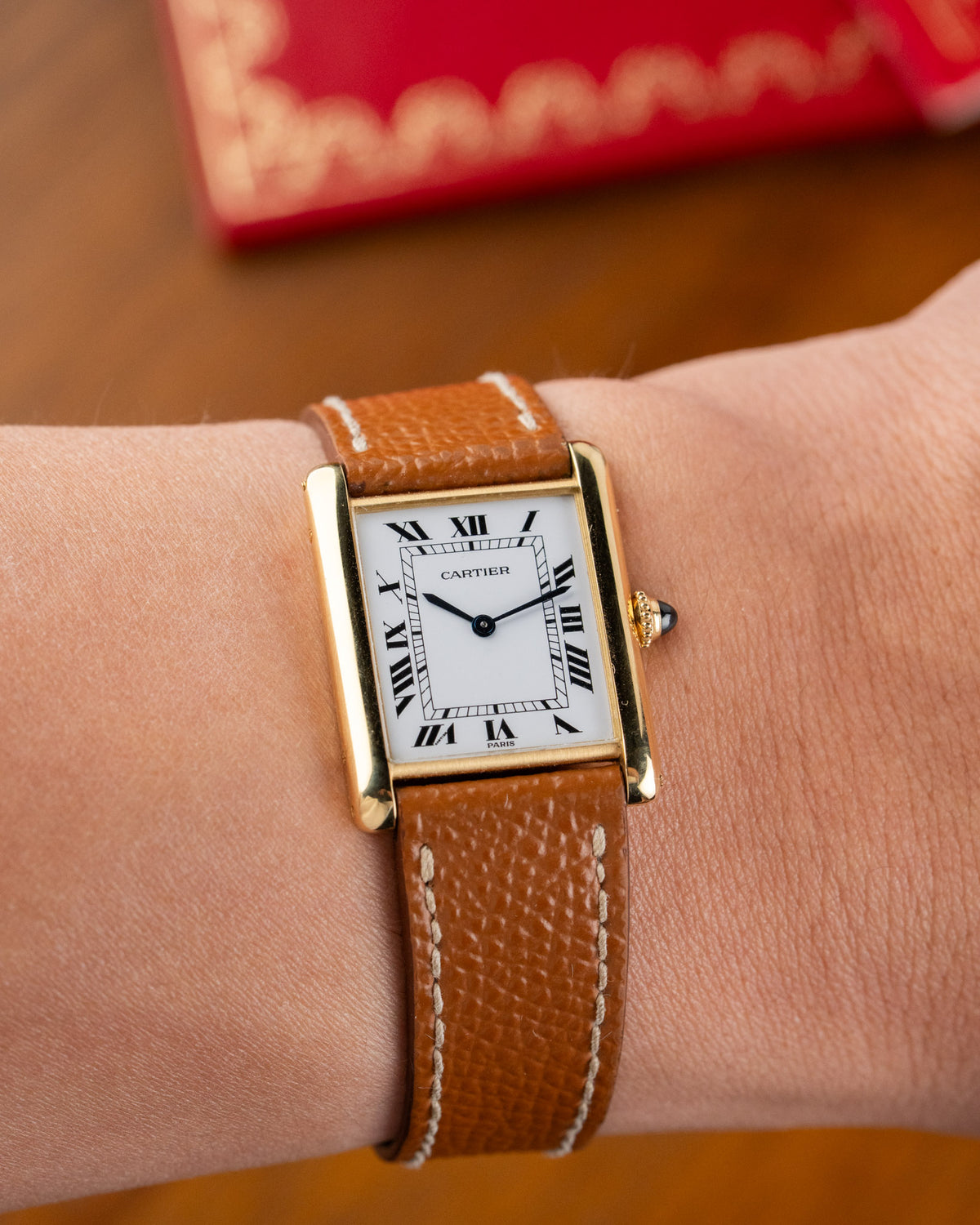 Cartier Tank Louis Cartier Extra Plate LM 96065 18k yellow gold full set – photo 2