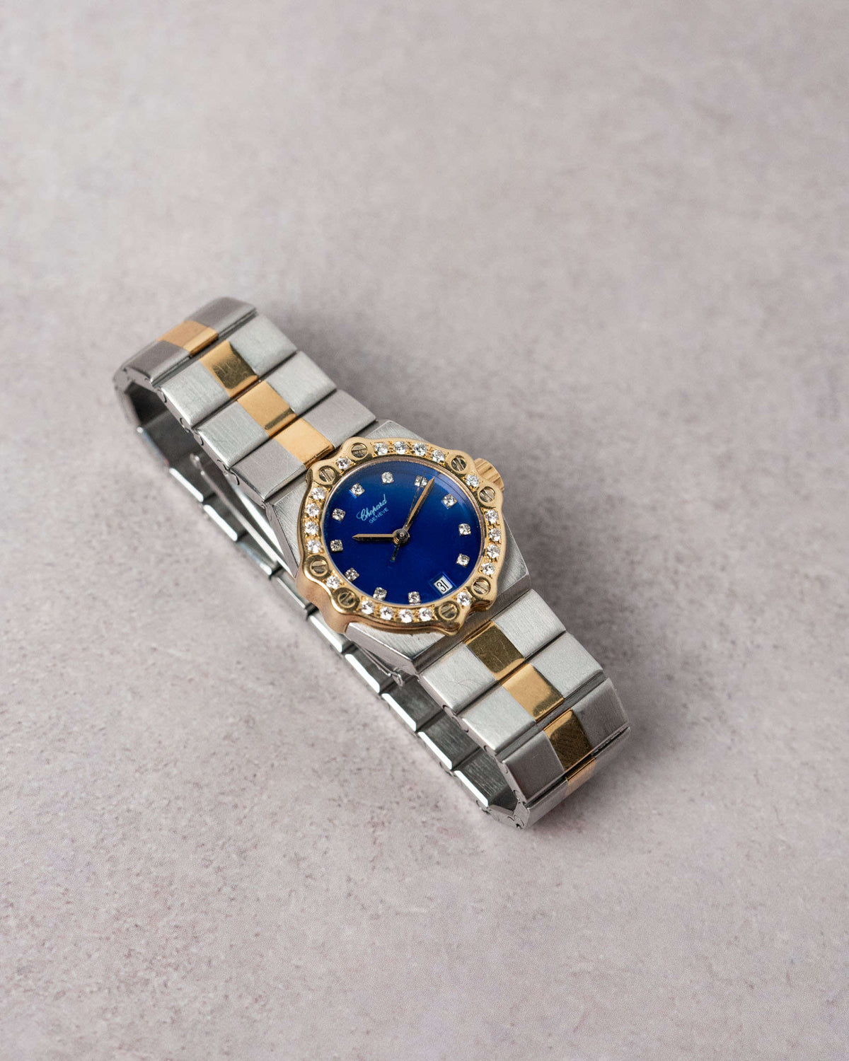 Chopard St. Moritz Ref 8024 - Blue Dial with diamond indices