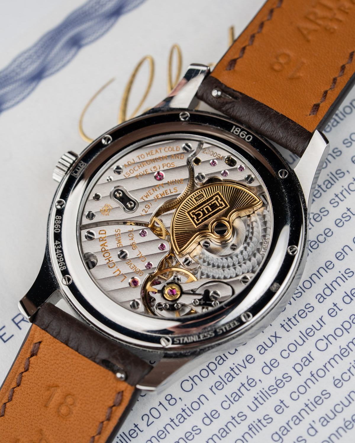 Chopard L.U.C 1860 Salmon 168860-3003 Full Set