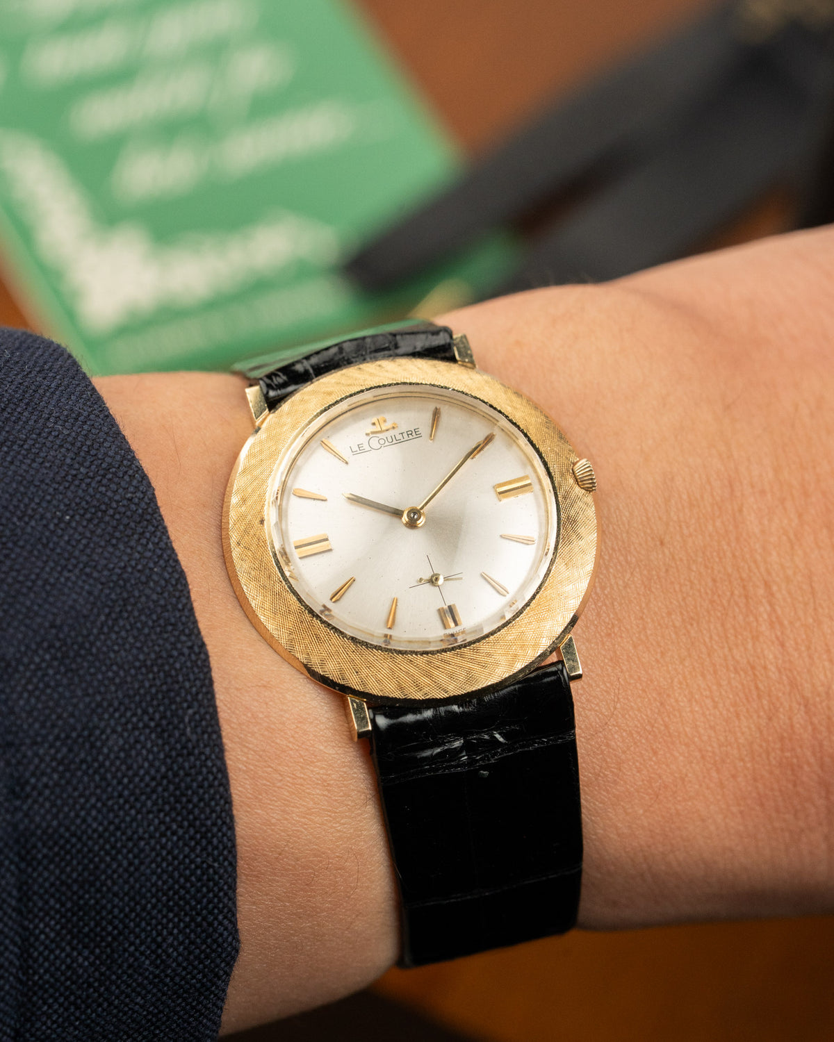 LeCoultre 33mm 14ct Disco Volante Box Papers