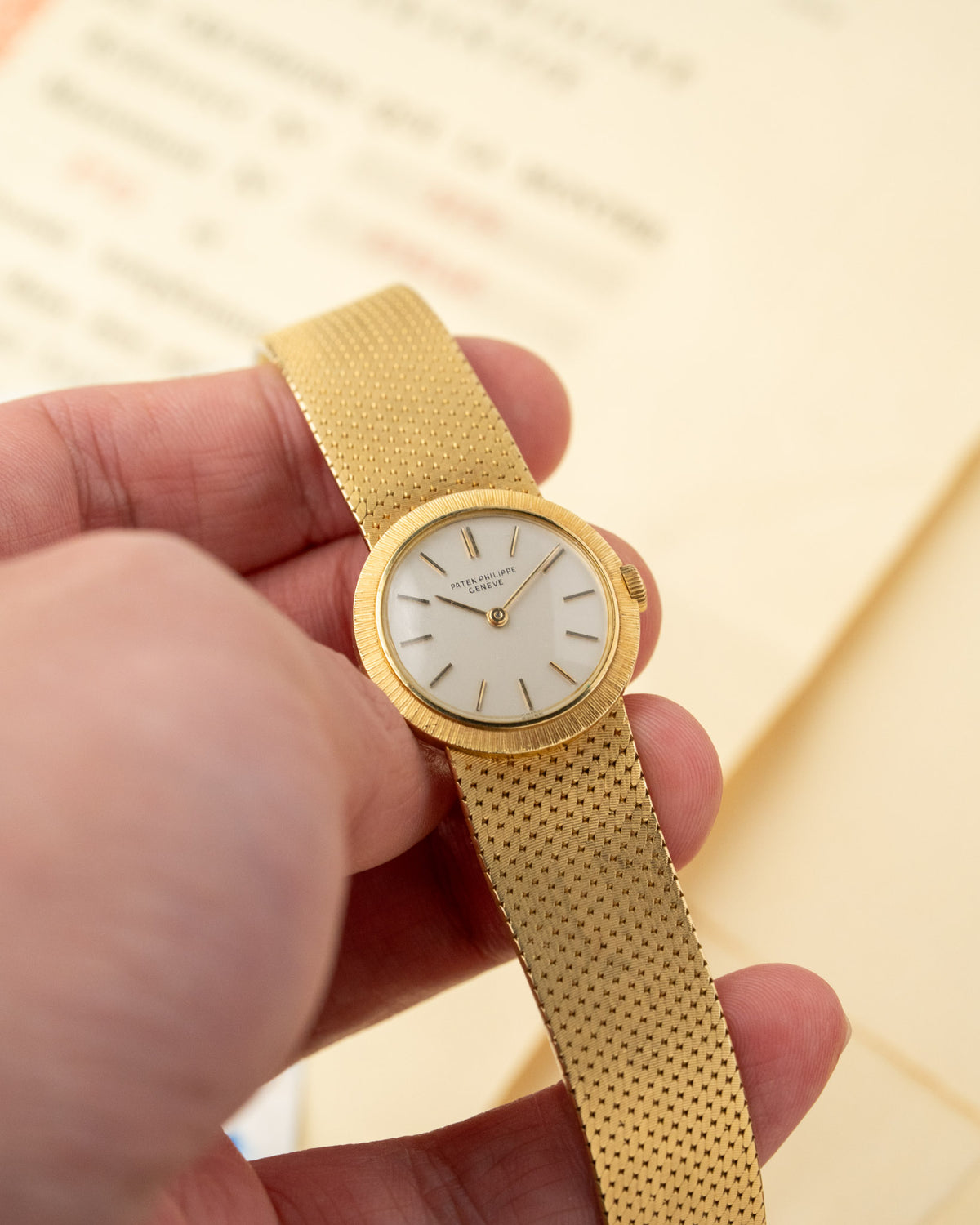 Patek Philippe 3276 Ladies 18ct Gold Full Set