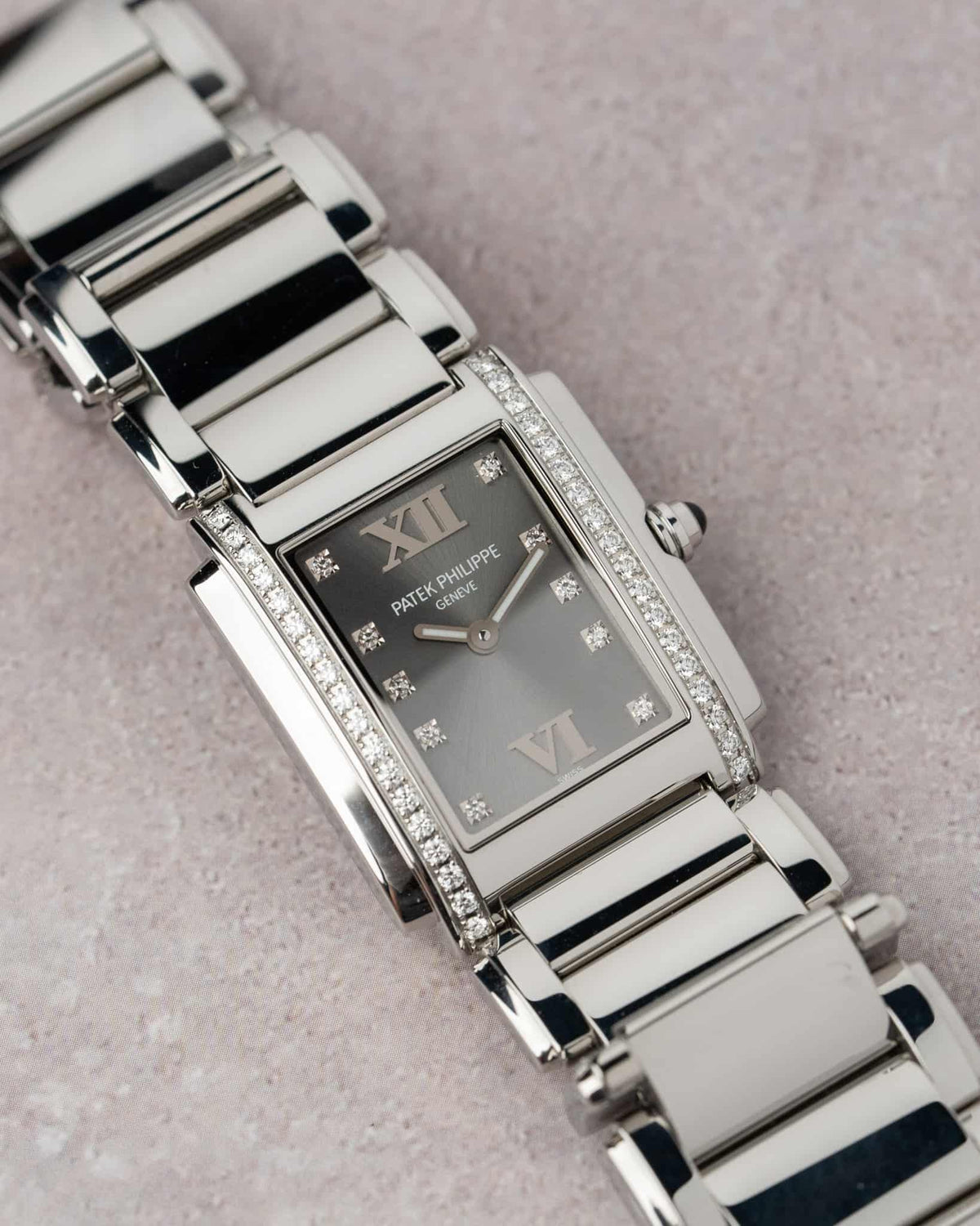 Patek Philippe Twenty-4 Stainless Steel Ref. 4910 Grey Dial