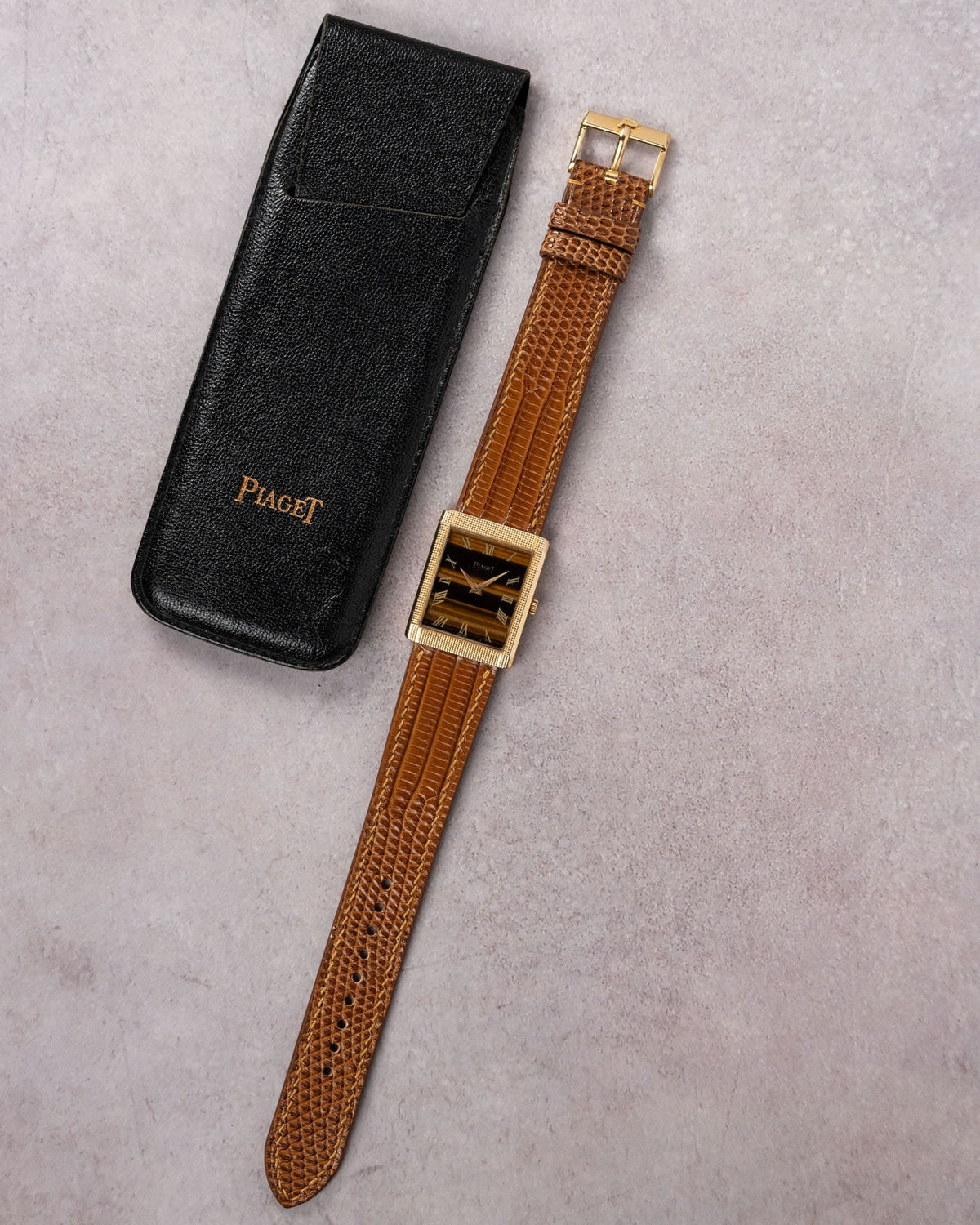 Hobnail Piaget 9151 Tiger Eye Dial