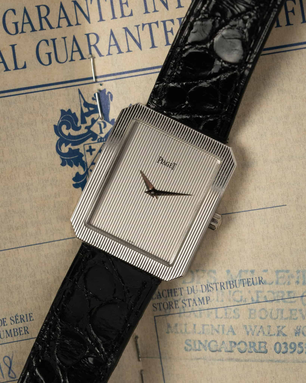 Piaget Protocole with Tapestry Dial Jumbo Ref. 90154