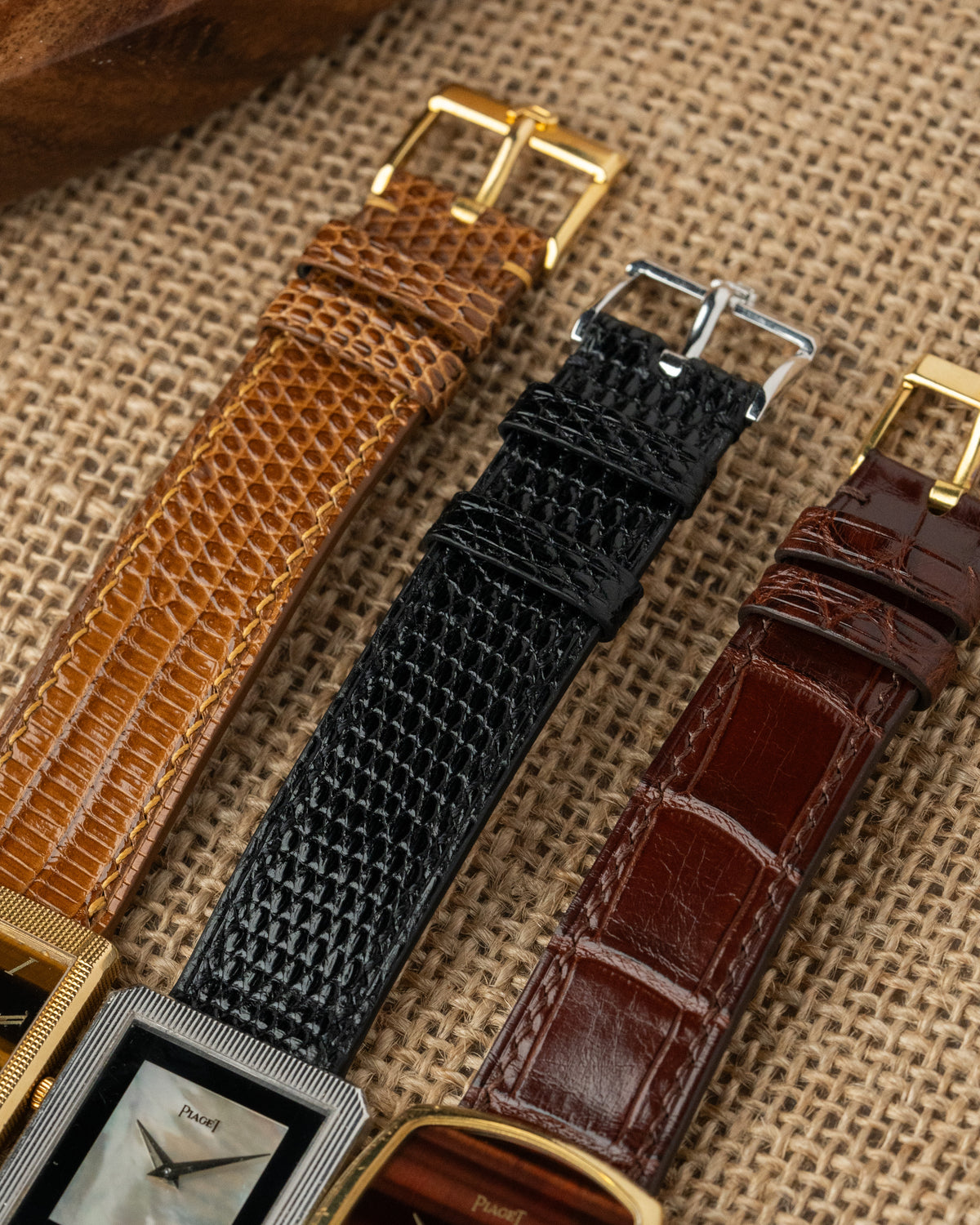 Vintage Piaget watches in yellow gold