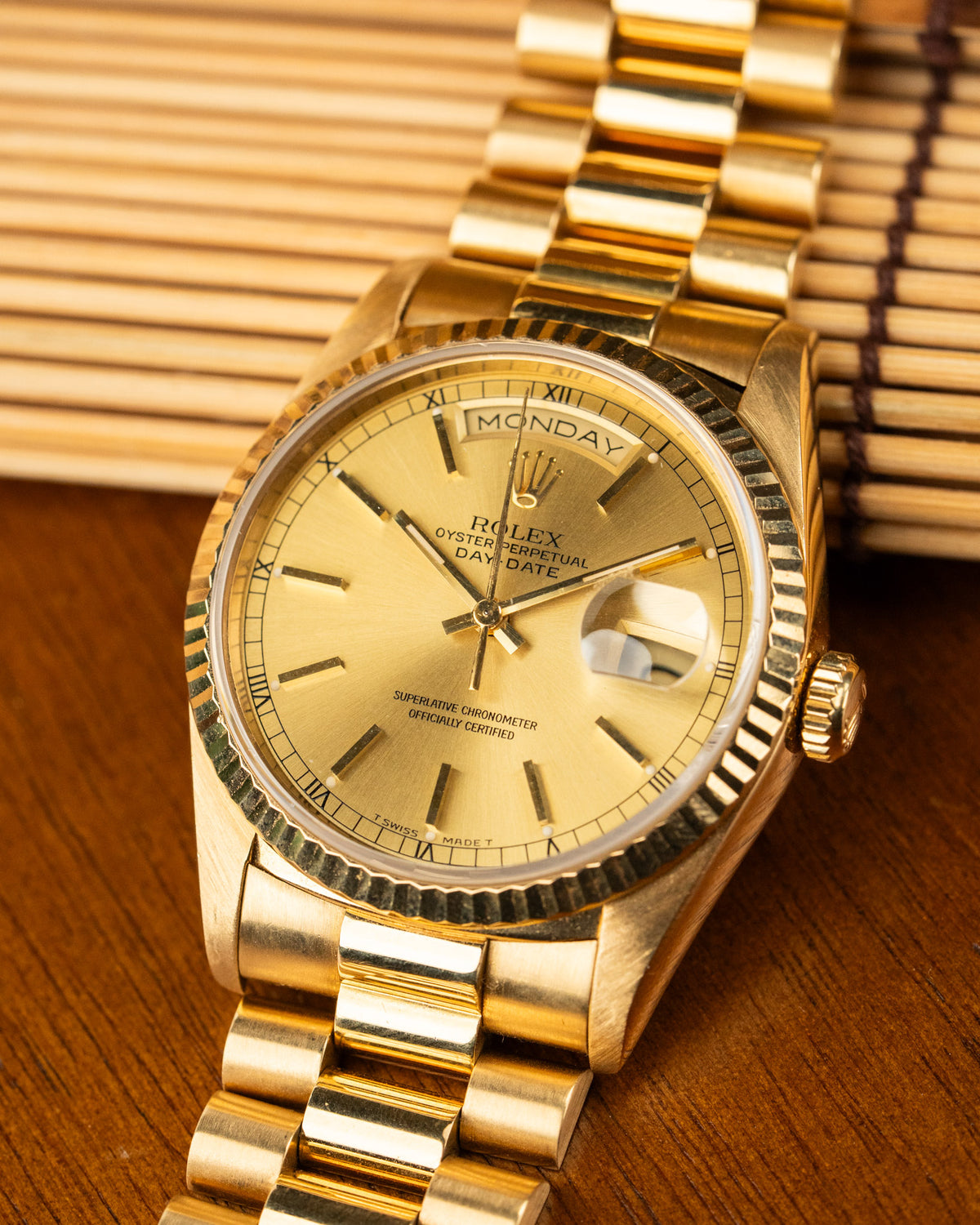 Rolex Day-Date 18238 Stick Dial