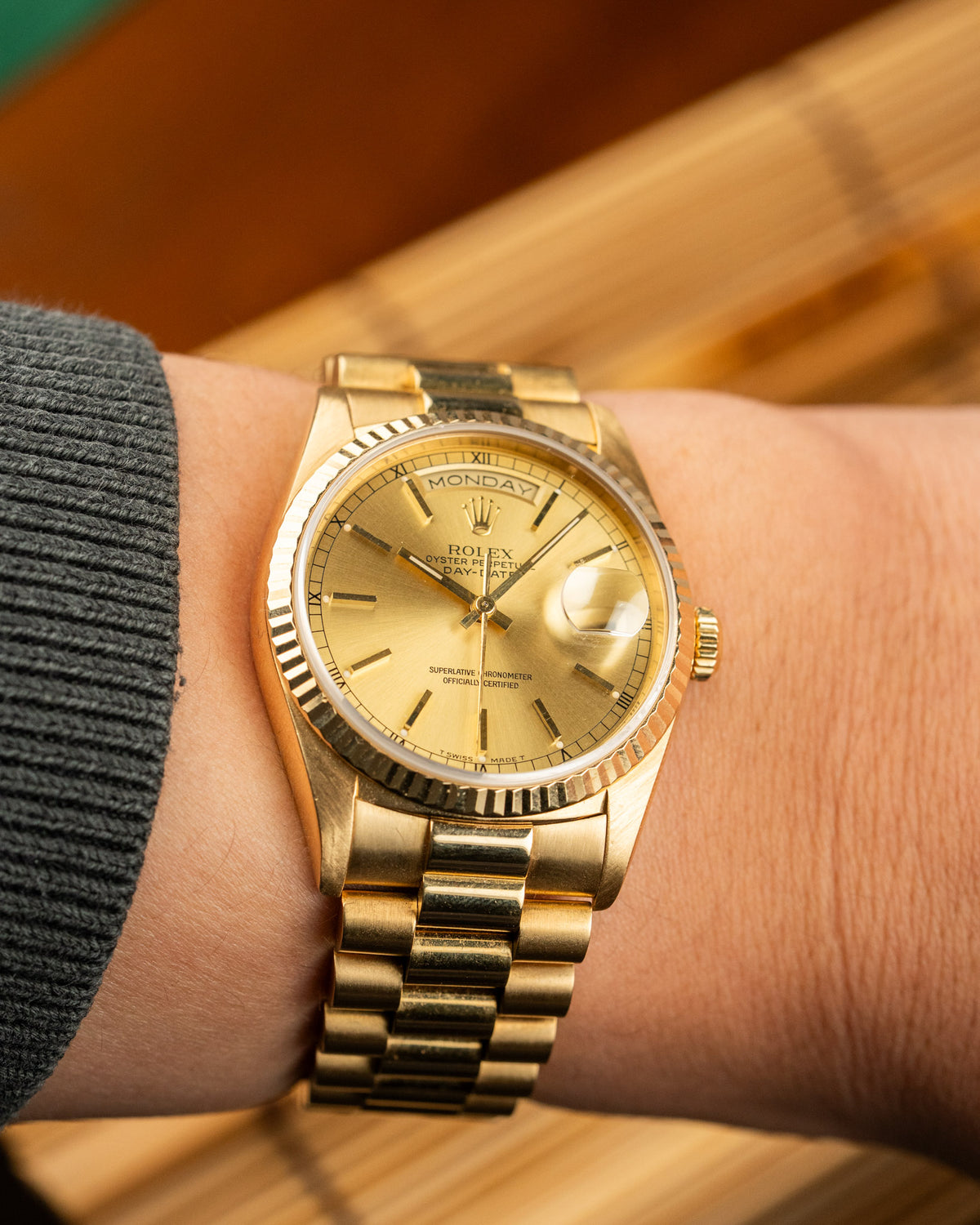 Rolex Day-Date 18238 Stick Dial