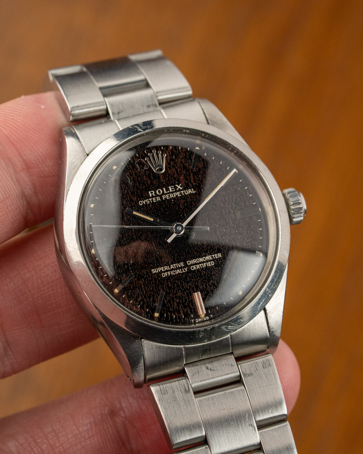 Rolex Oyster Perpetual 1002 Bark Gilt Dial
