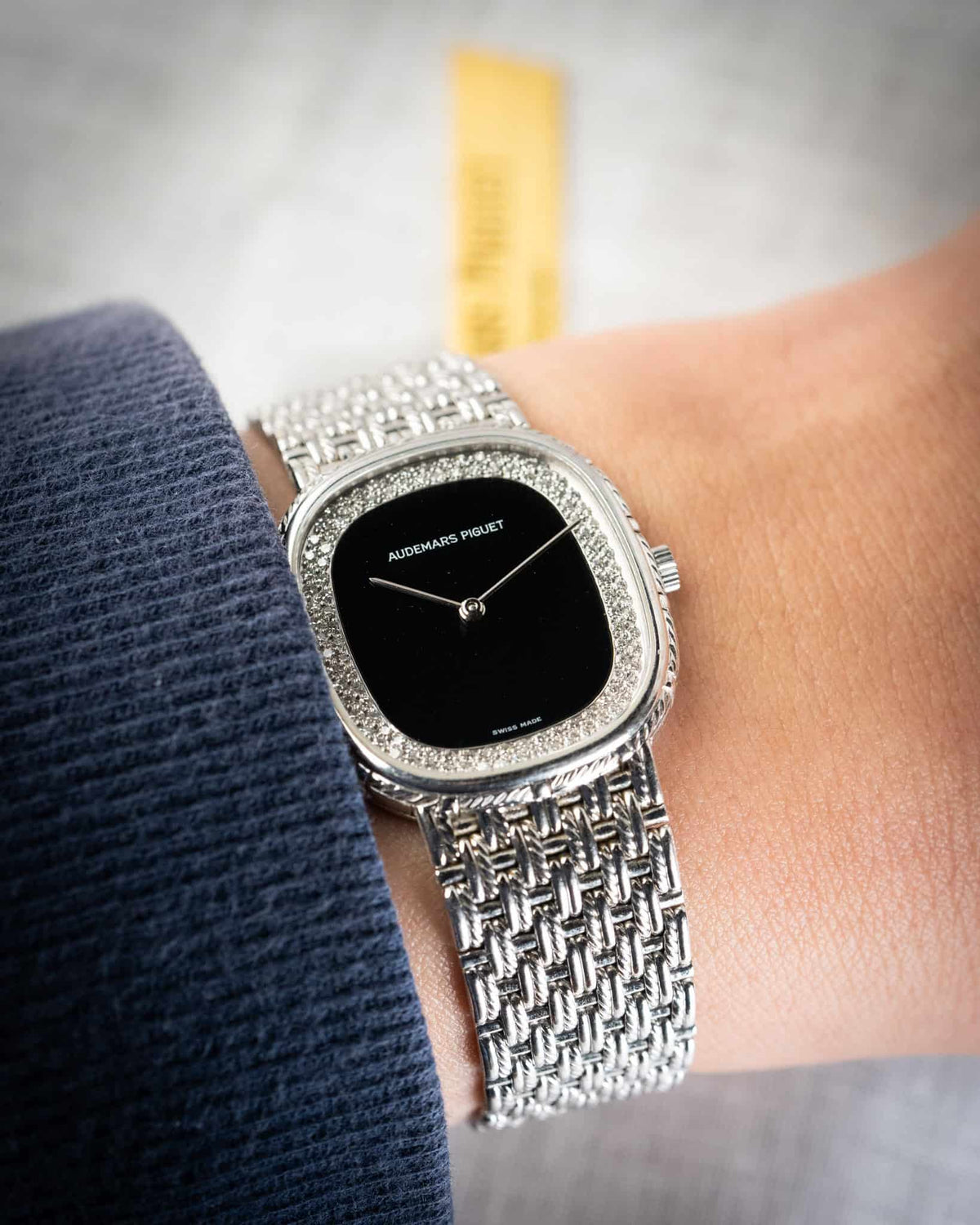 Audemars Piguet Ellipse 18ct White Gold Onyx diamond dial