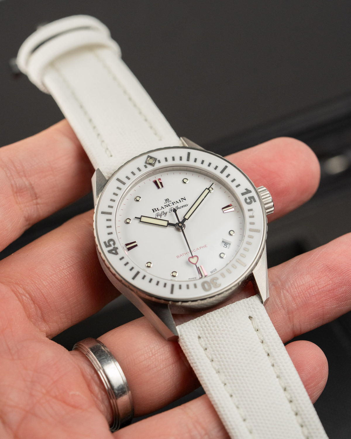 Blancpain Fifty Fathoms Bathyscaphe Saint Valentine 2023 5100A-1127-W52A