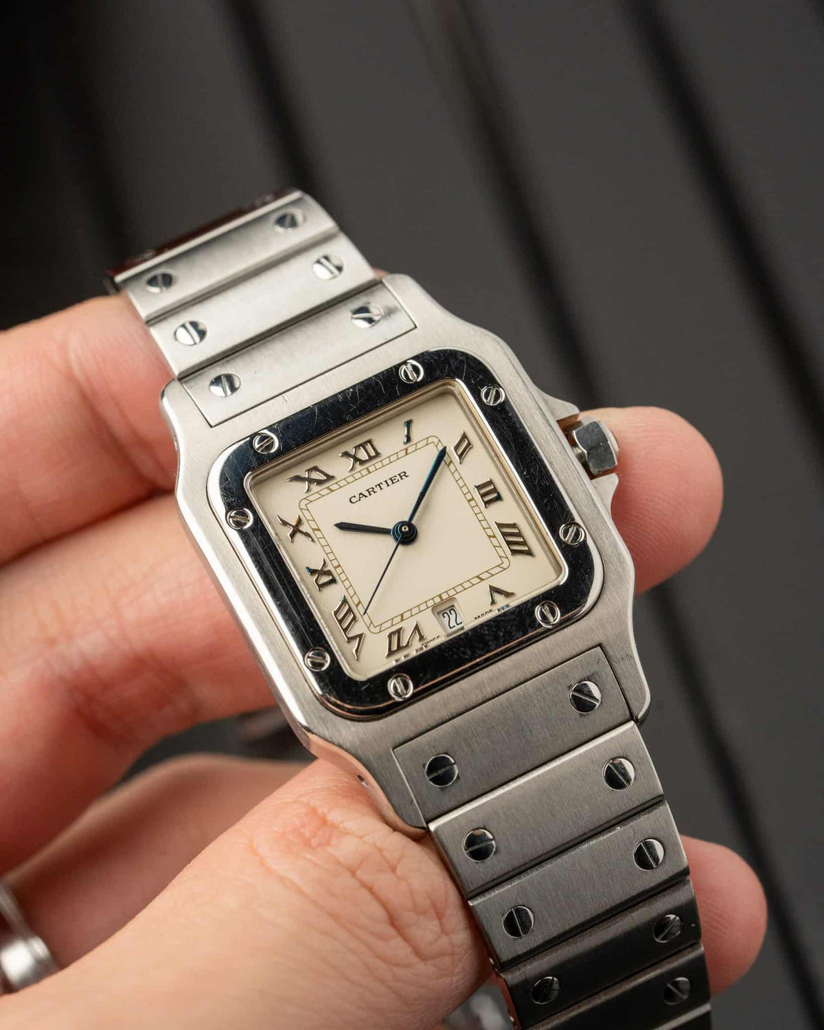 Cartier Galbee LM 987901 Applied Roman Numerals