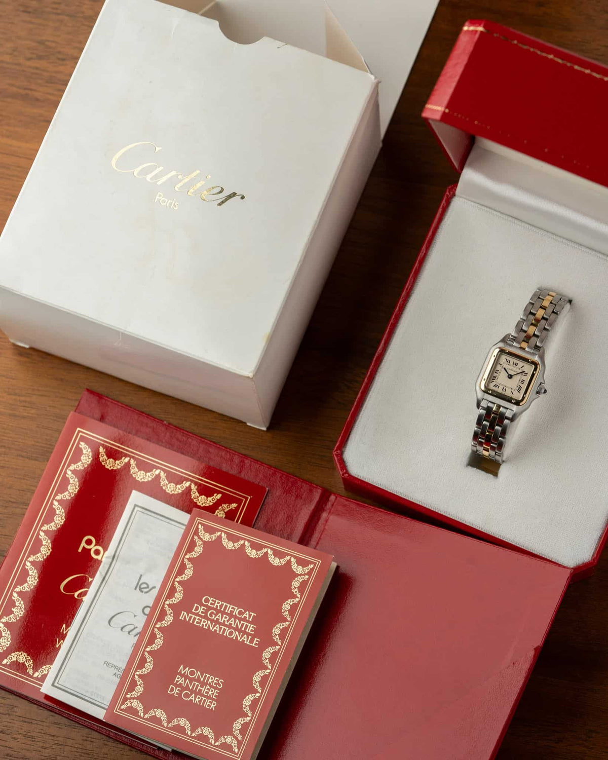 Cartier Panthere Two Tone One Row Full Set 1057917