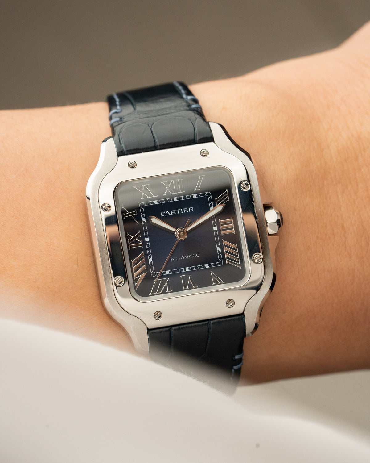 Cartier Santos De Cartier Medium Blue WSSA0063
