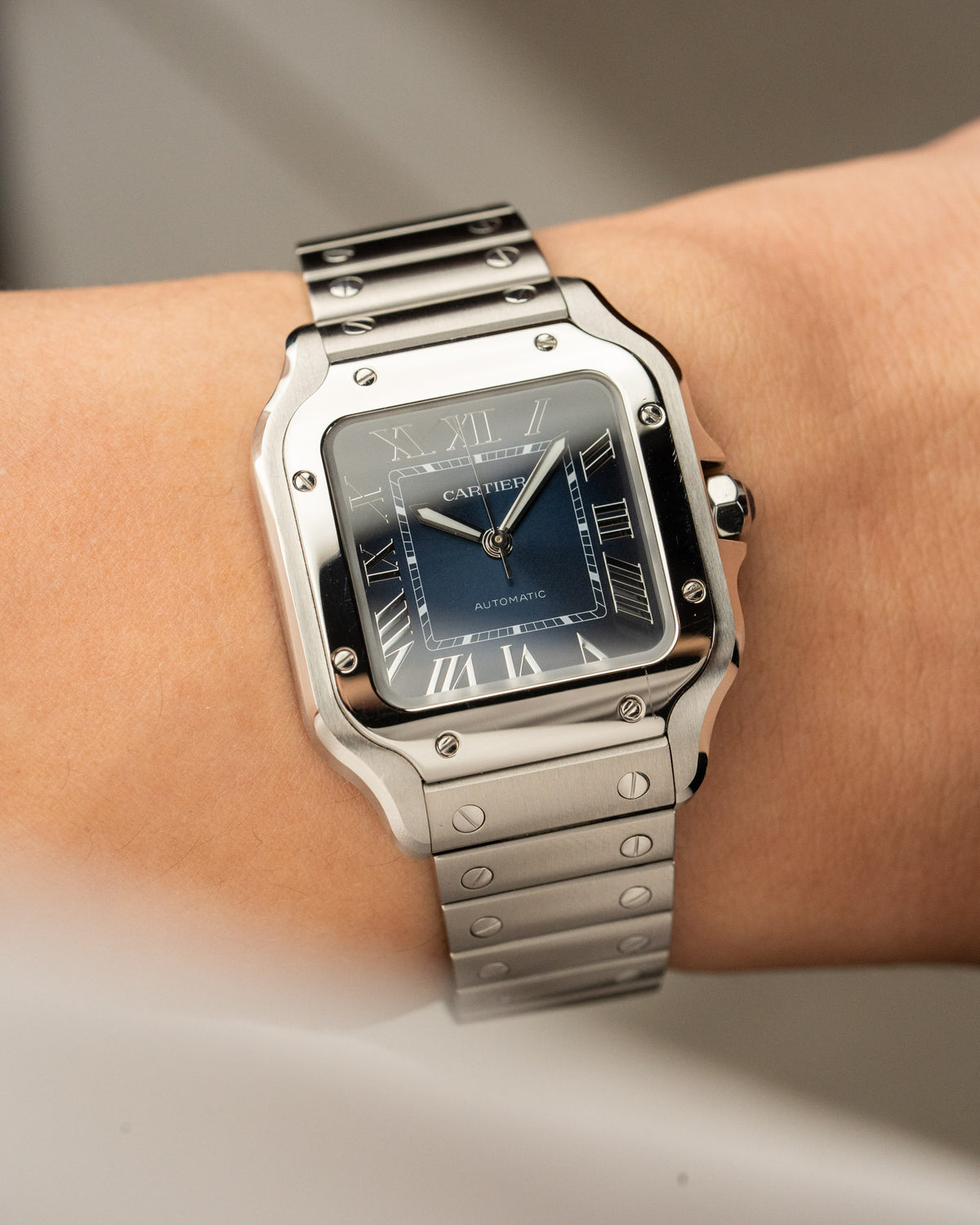 Cartier Santos De Cartier Medium Blue WSSA0063