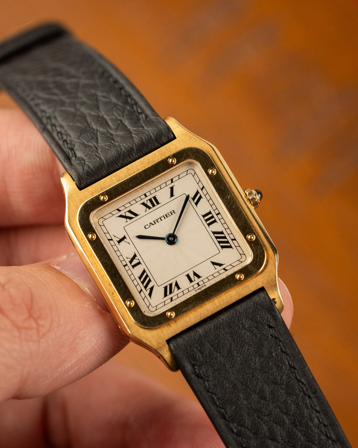Pre CPCP Cartier Santos Dumont Guilloche 821054