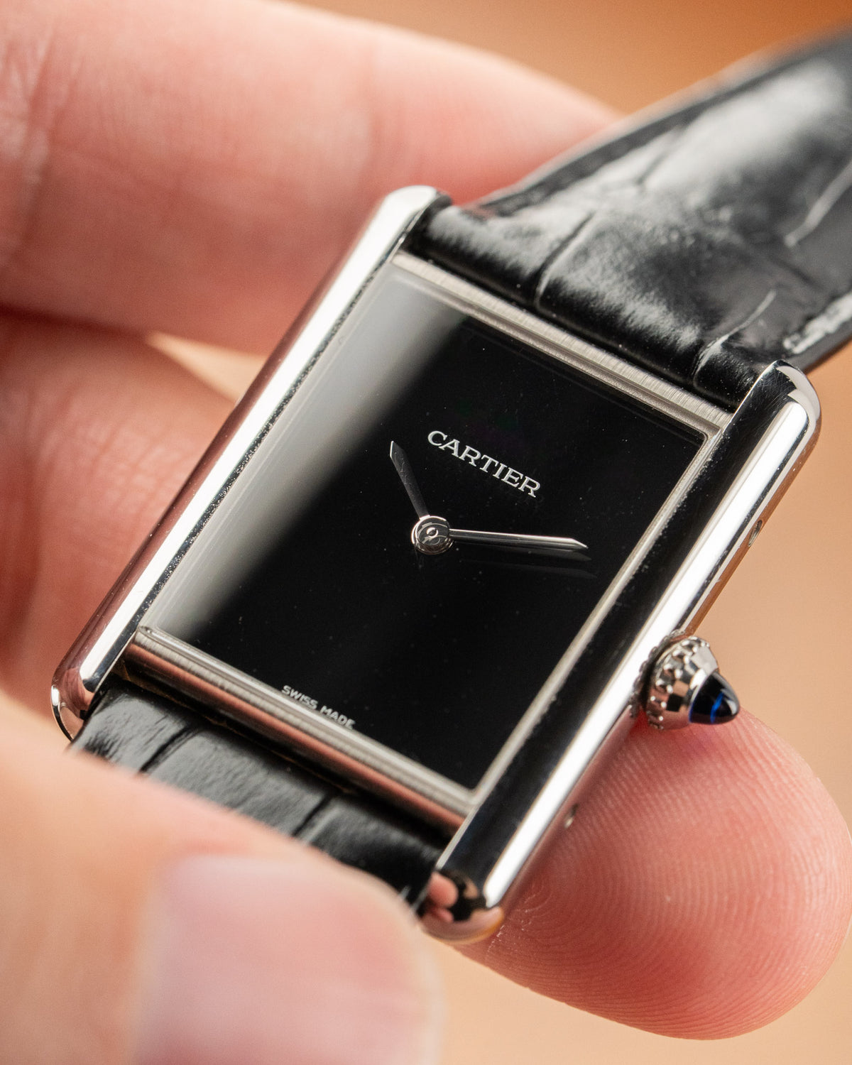 Cartier Tank WSTA0072 Black Dial