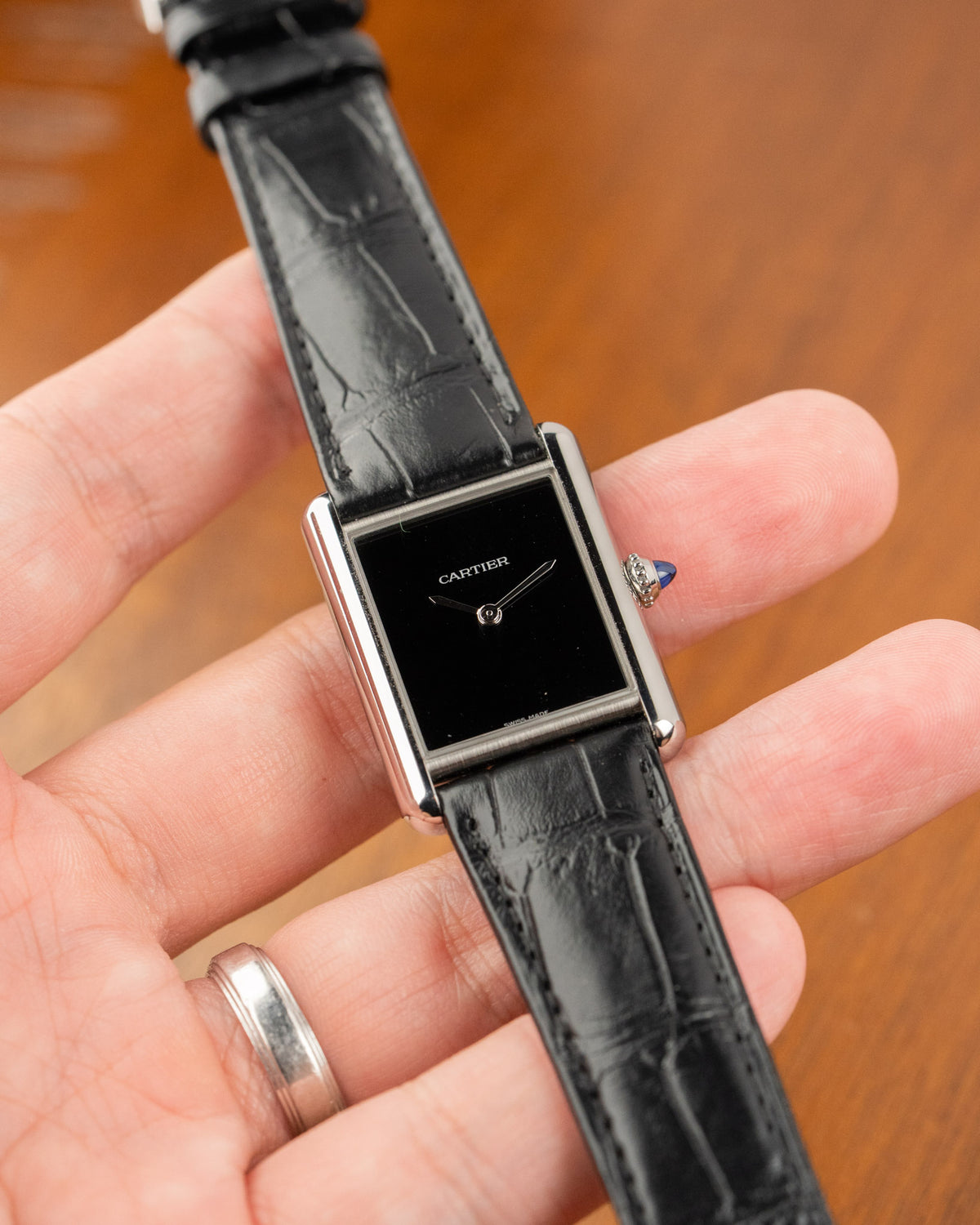 Cartier Tank WSTA0072 Black Dial