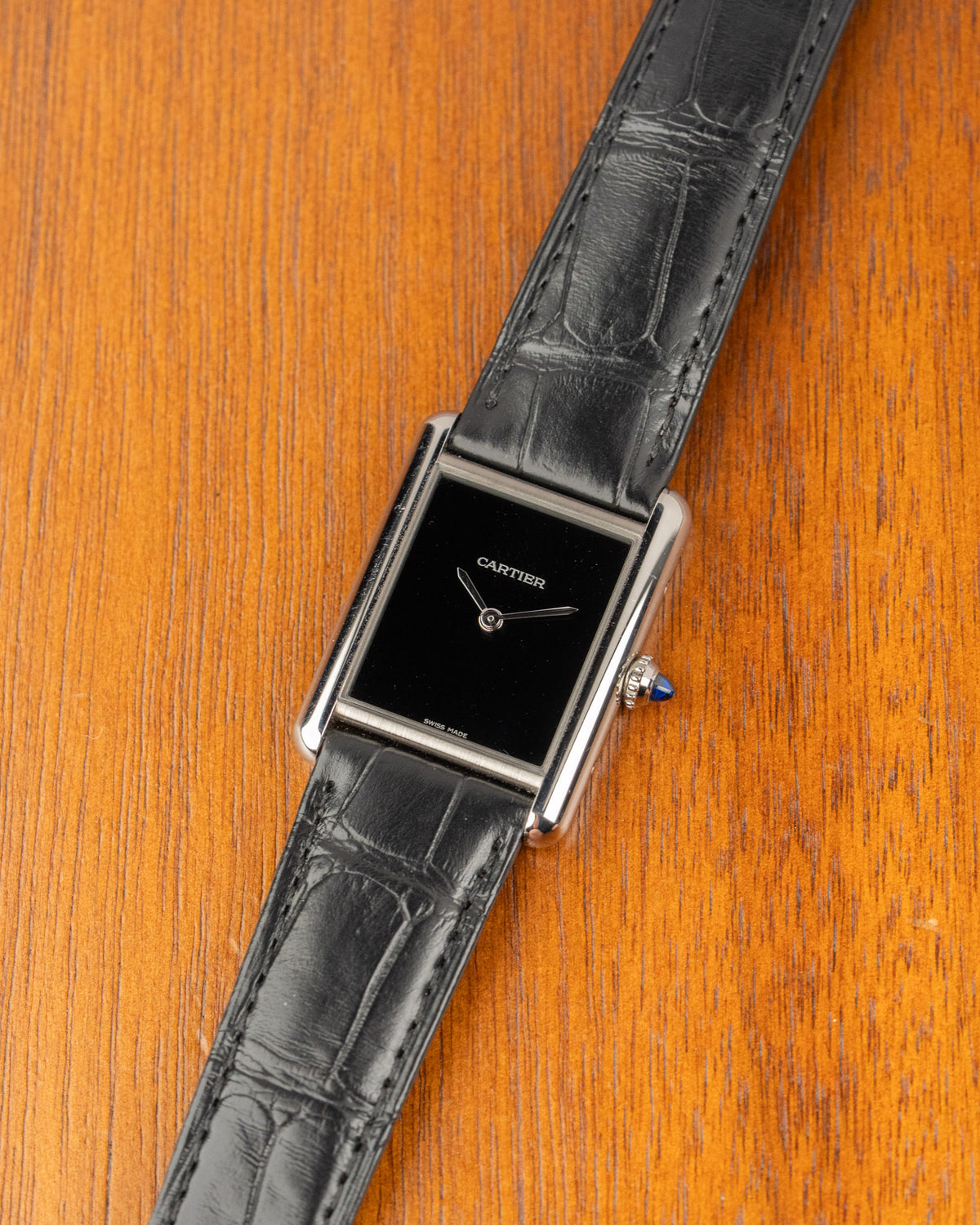 Cartier Tank WSTA0072 Black Dial