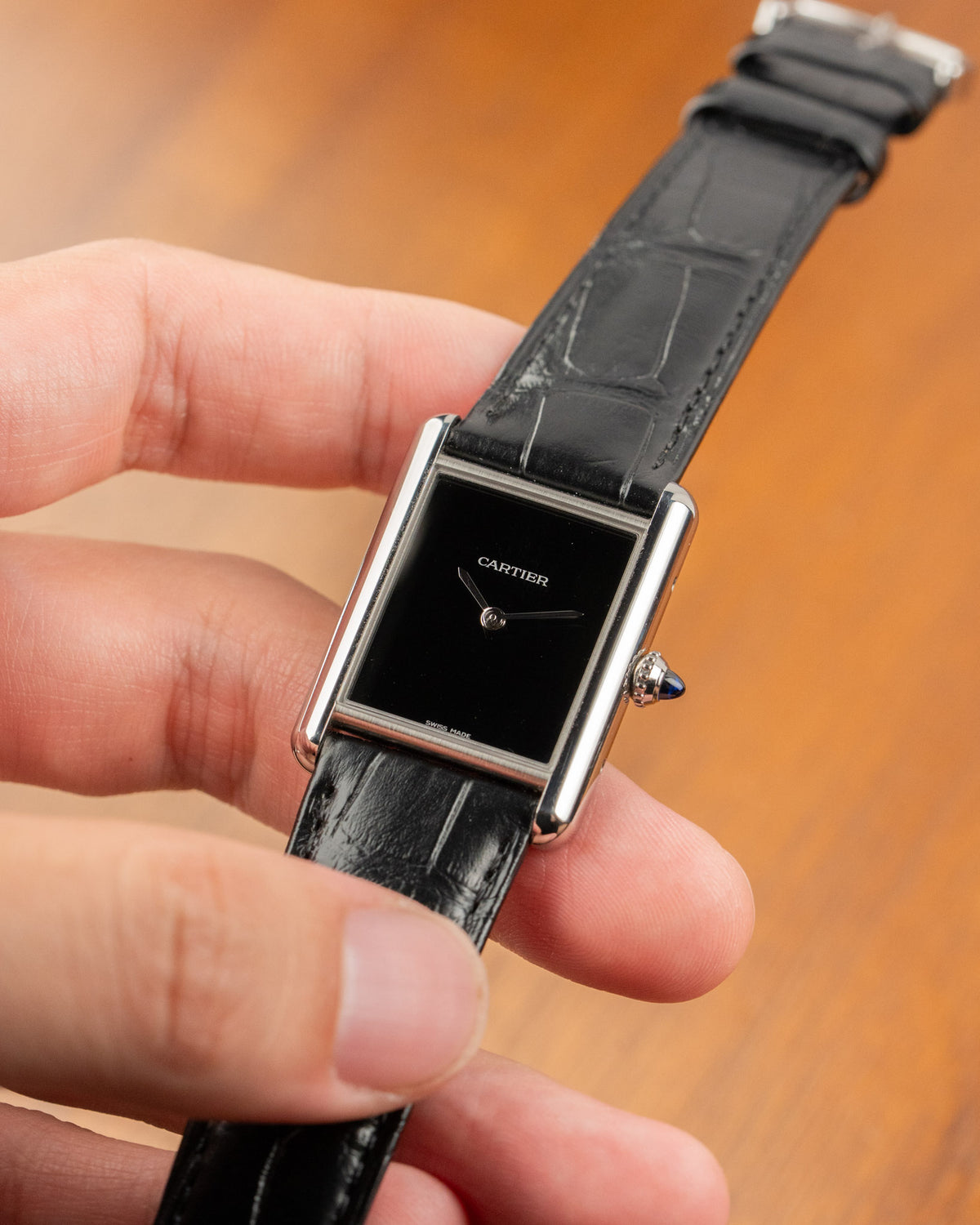 Cartier Tank WSTA0072 Black Dial