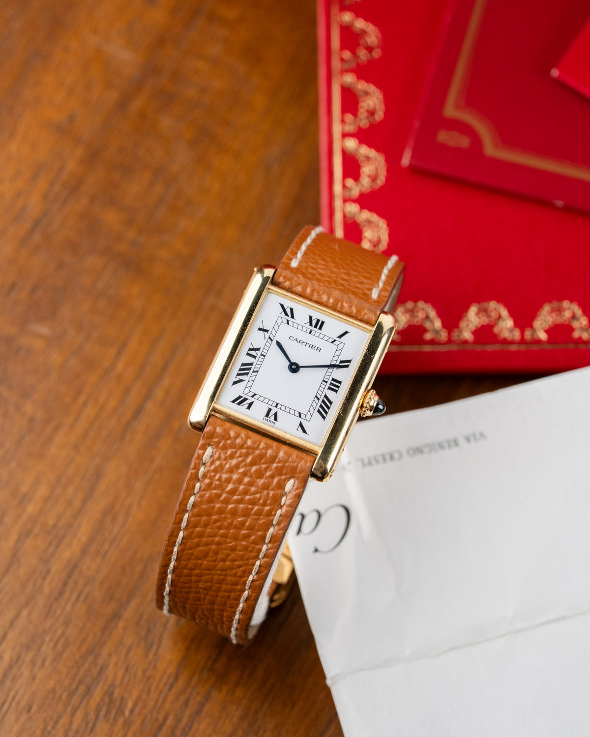 Cartier Tank Louis Cartier Extra Plate LM 96065 18k yellow gold full set – photo 1