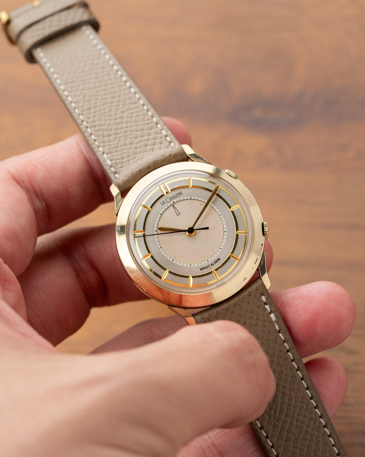 LeCoultre Memovox wrist alarm gold filled 1950s – photo 1