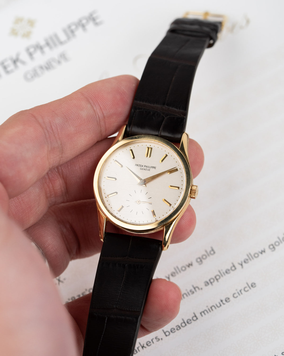 Patek Philippe Calatrava 3796 Silver Brushed Dial