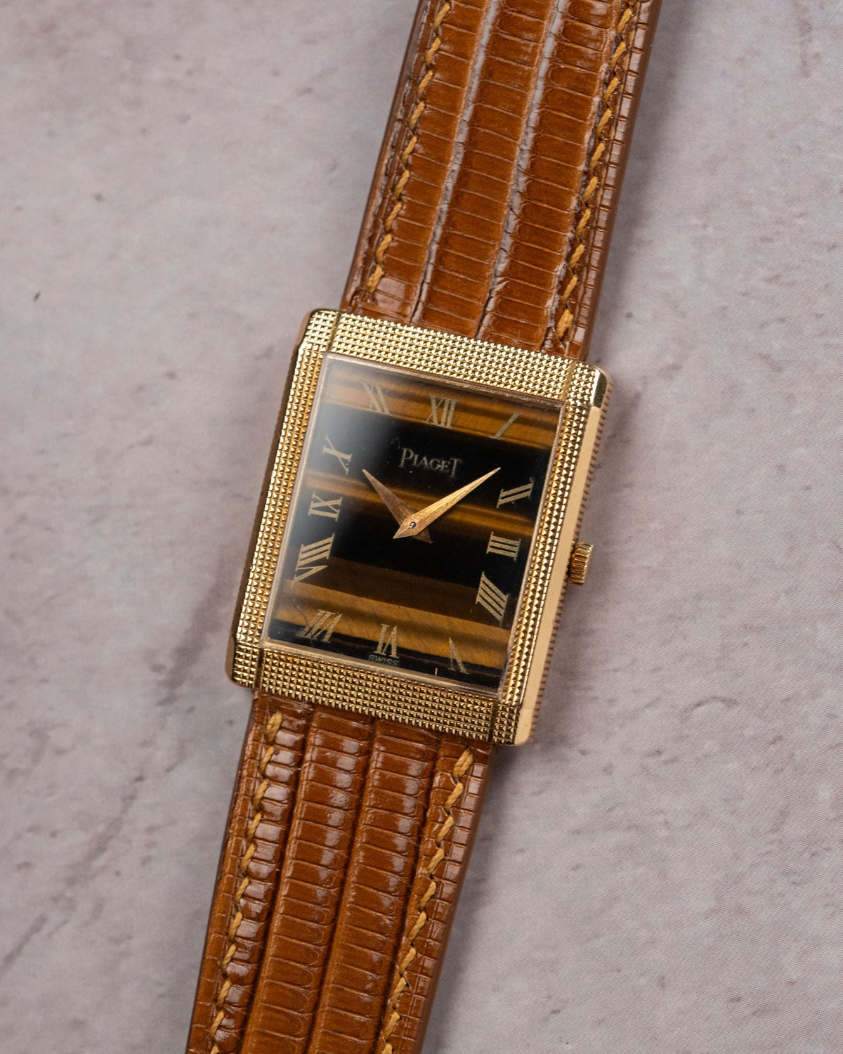Hobnail Piaget 9151 Tiger Eye Dial