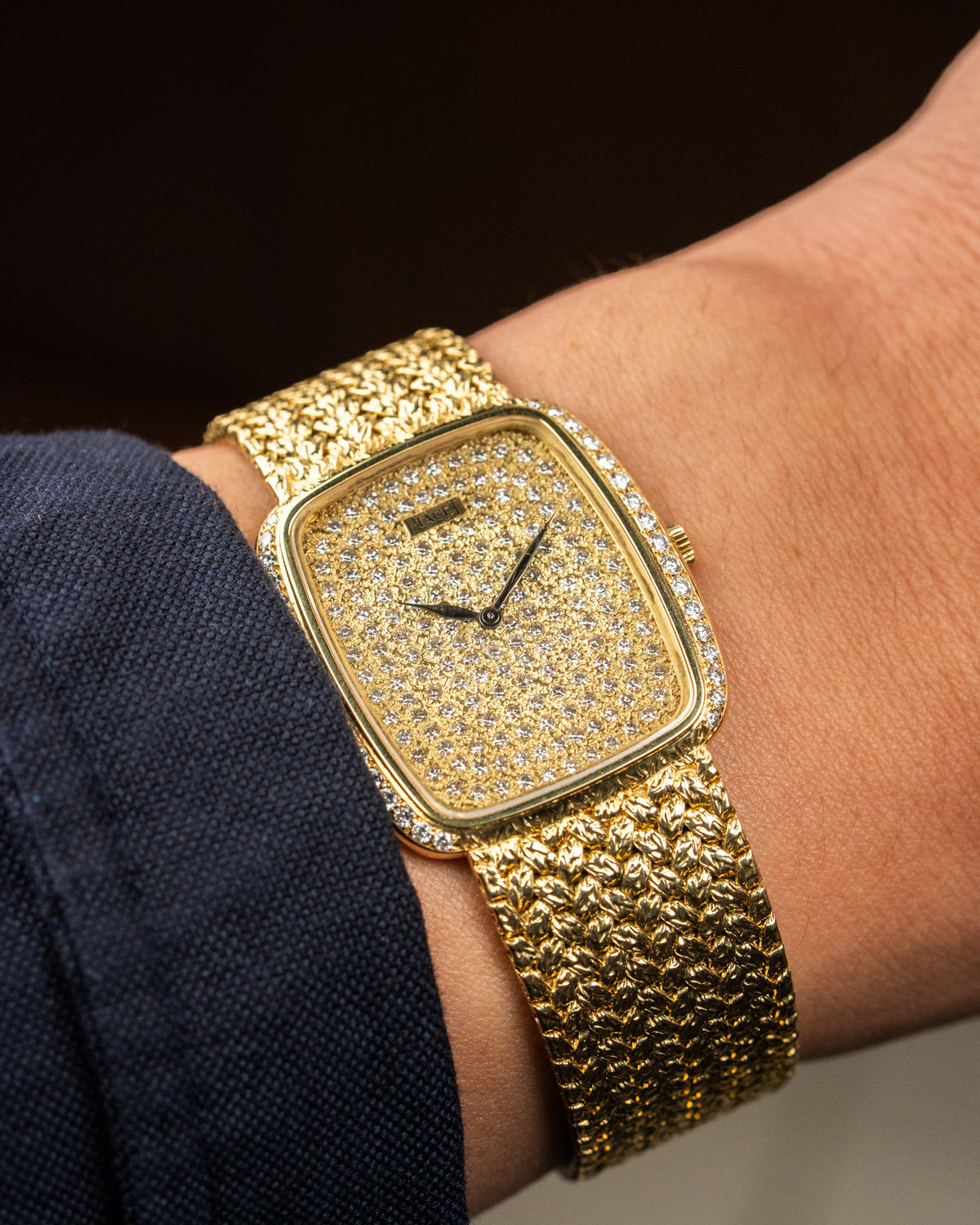 Piaget Yellow Gold 9765D2 18K Yellow Gold Pave Dial