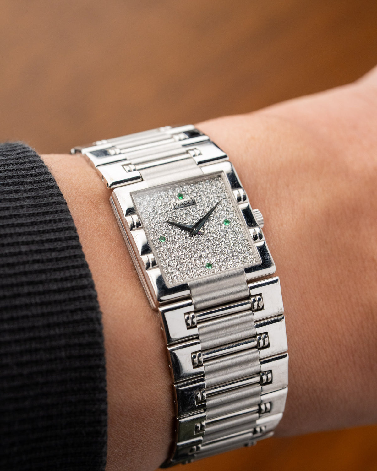 Piaget White Gold Dancer Pavé Emerald Dial 91317 K81 – photo 2