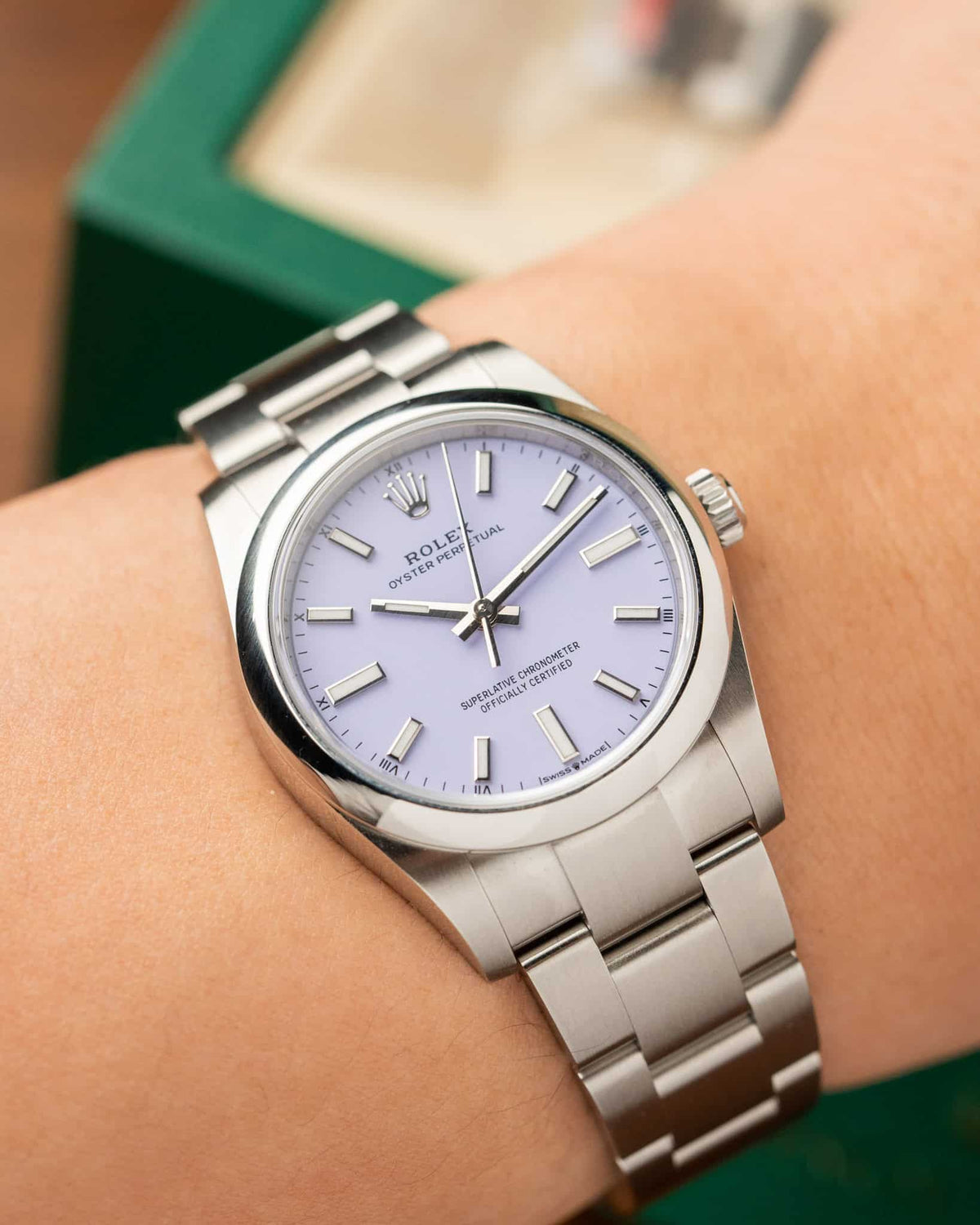 Rolex Oyster Perpetual 34mm 124200 Lavender Dial 2025