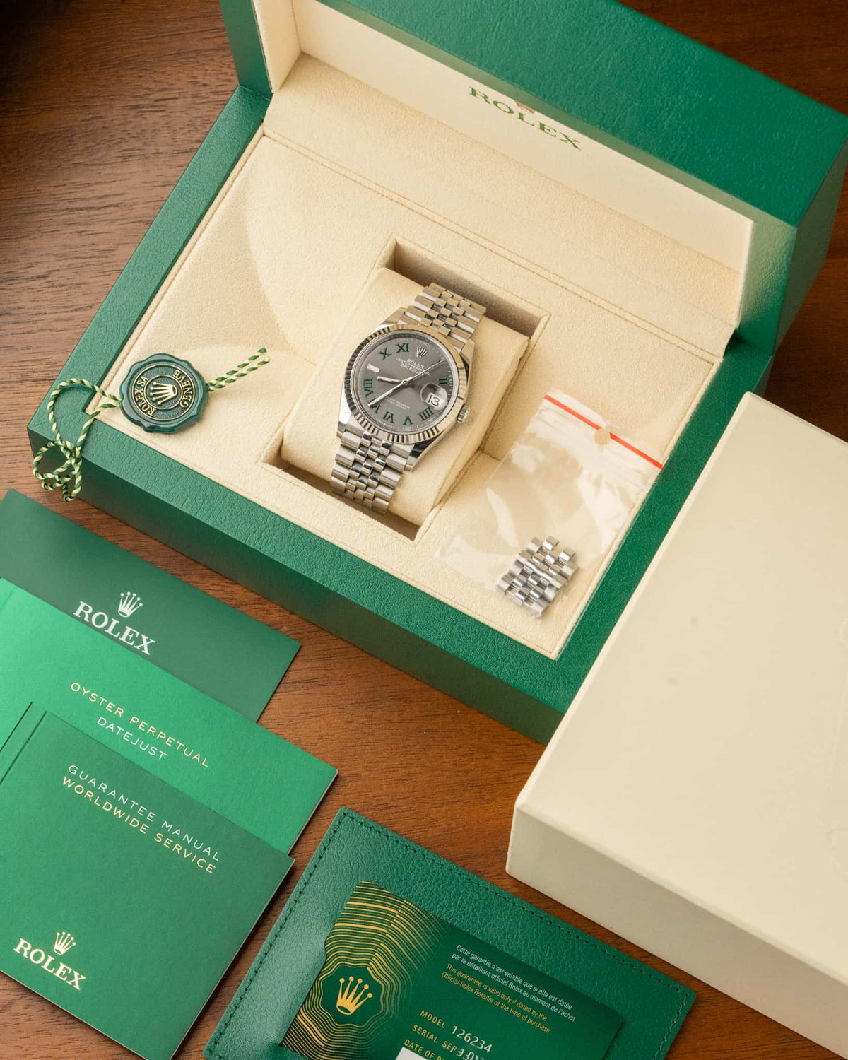 Rolex Datejust Wimbledon 36mm 126234 2024 Full Set