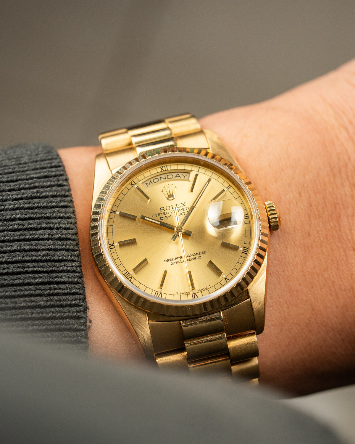Rolex Day-Date 18238 Stick Dial
