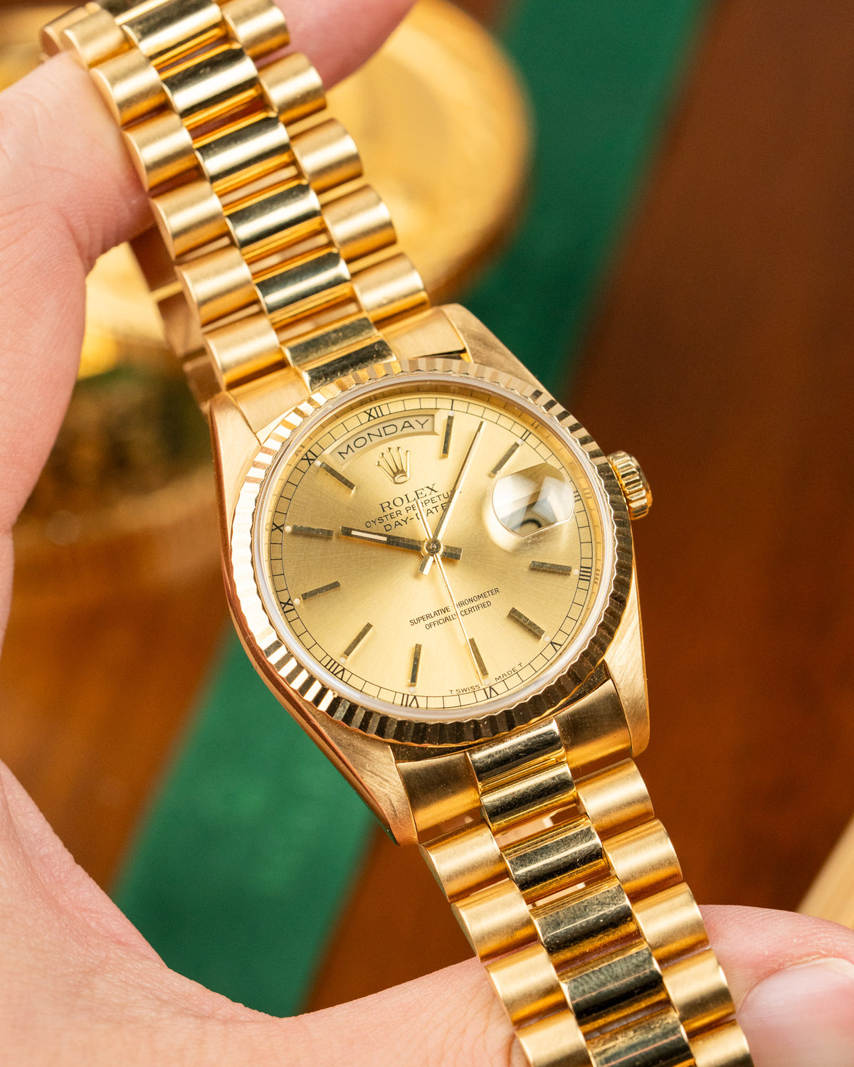 Rolex Day-Date 18238 Stick Dial