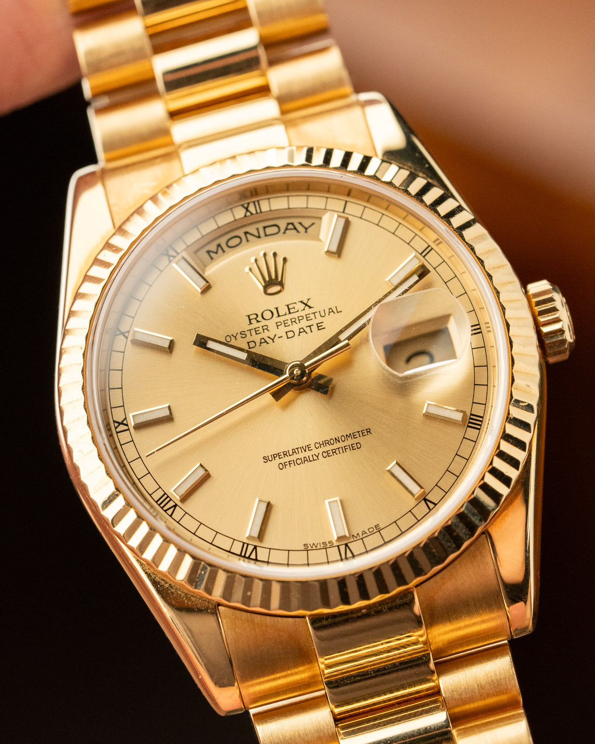 2006 Rolex Day-Date Yellow Gold 36 118238