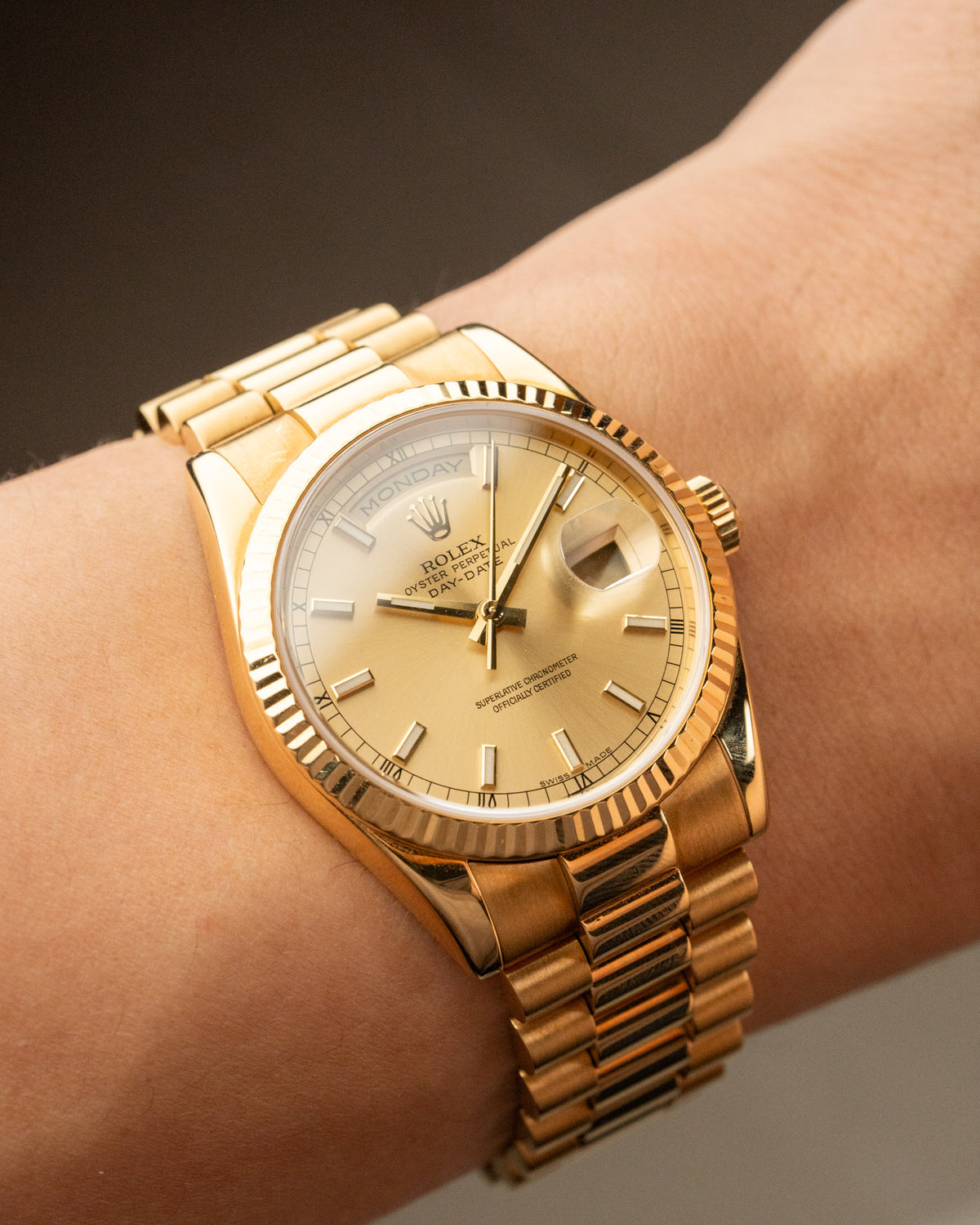 2006 Rolex Day-Date Yellow Gold 36 118238