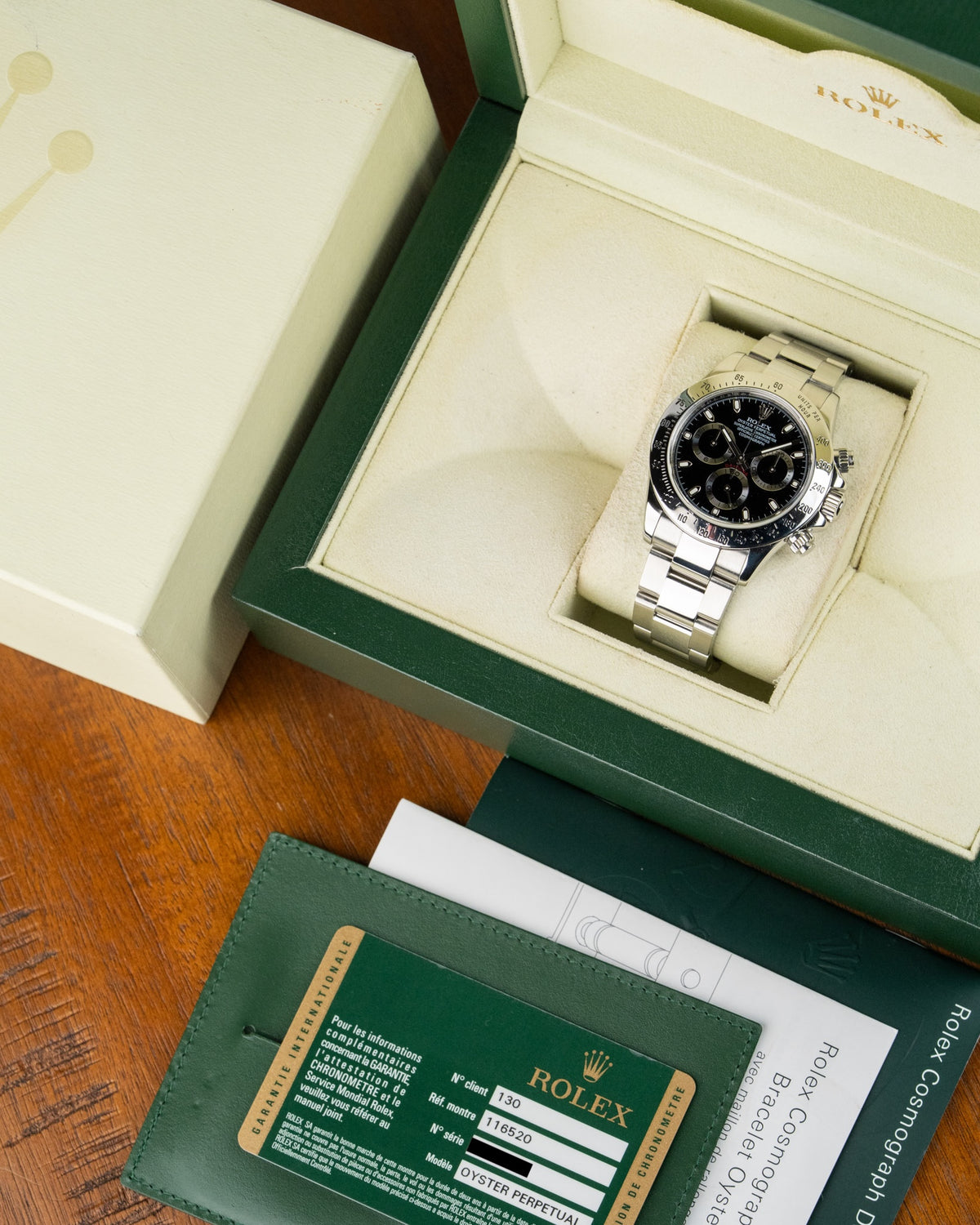 Rolex Daytona 116520 Black Dial 2007 Full Set