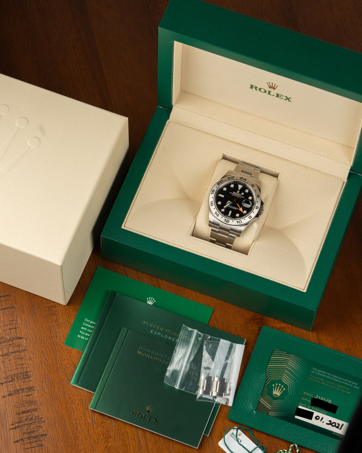 Rolex Explorer II Black Dial 216570