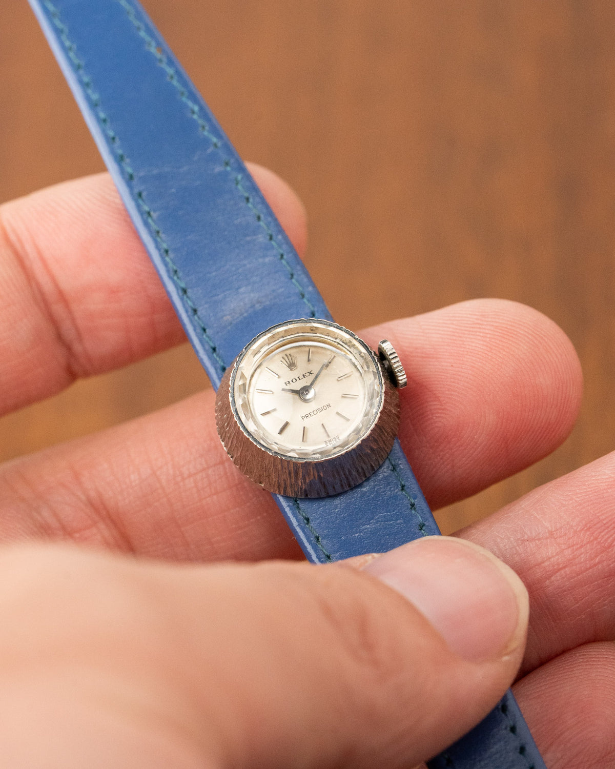 Rolex Chameleon 18k white gold circular engraved case – photo 3