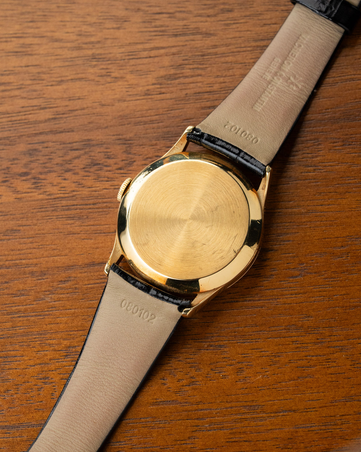 Vacheron Constantin Les Collectionneurs 4217 18k yellow gold black lacquer dial 1949 – photo 8