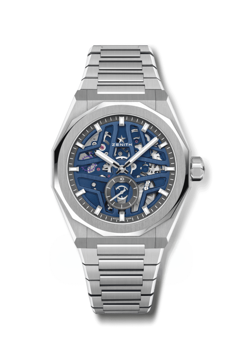 DEFY Skyline Skeleton Blue with Bracelet