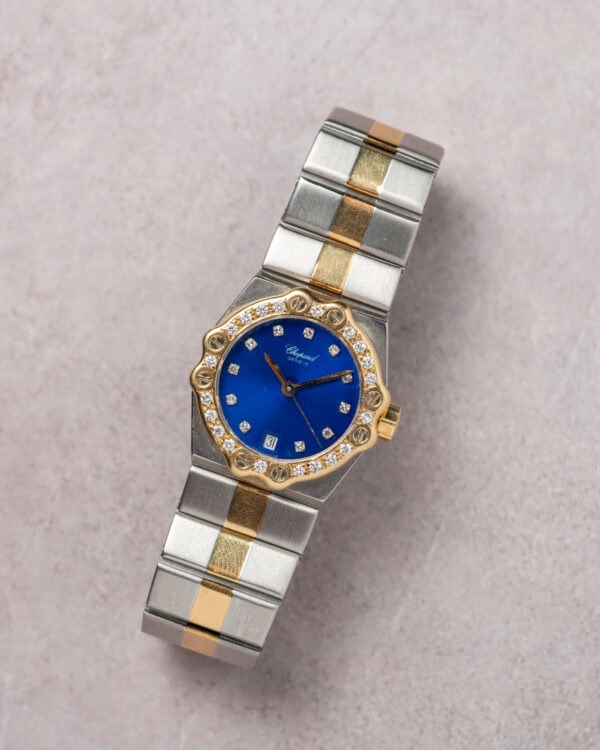 Chopard St. Moritz Ref 8024 - Blue Dial with diamond indices