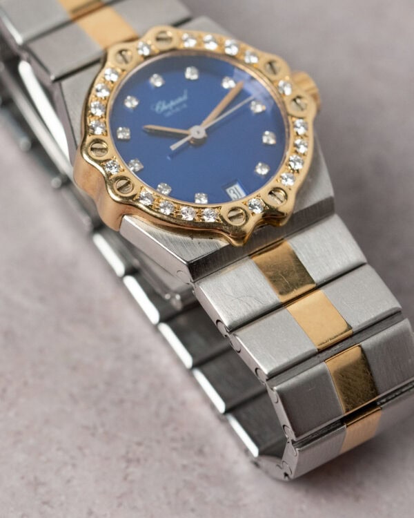 Chopard St. Moritz Ref 8024 - Blue Dial with diamond indices - Image 5