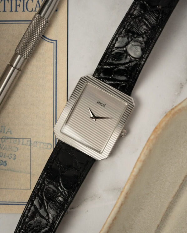 Piaget Protcole with Tapestry Dial Jumbo ref 90154 - Image 4