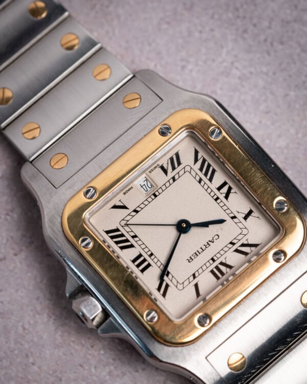 Cartier Santos Galbee 187901 Dial Close up