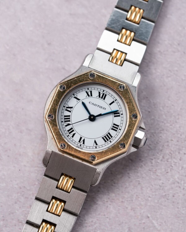 Cartier Santos Octagon Godron Bracelet 0906