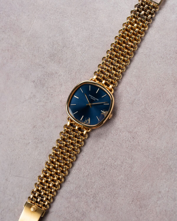 Patek Ellipse Jumbo Gold Veins Sigma Dial 3844 Full
