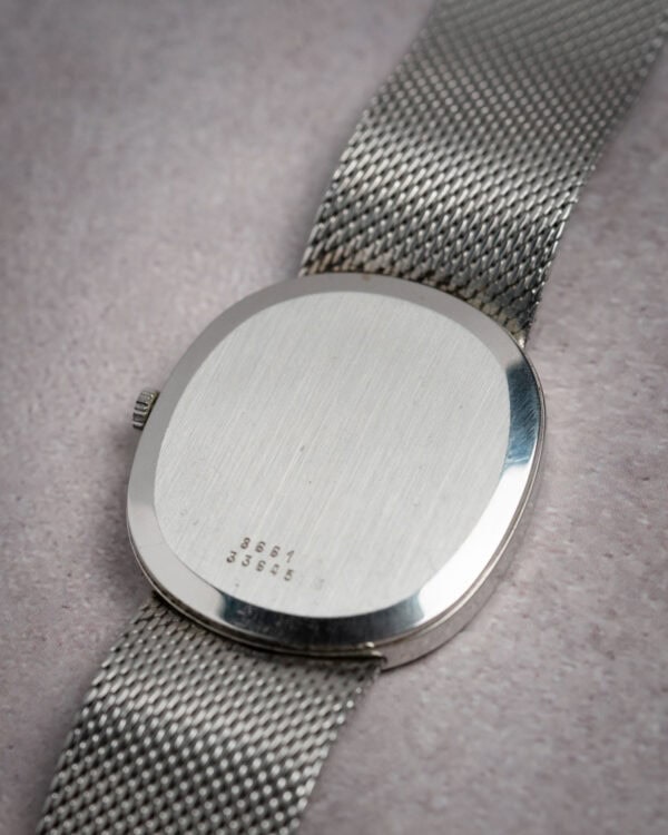 Universal Geneve White Shadow Blue Dial Case Back