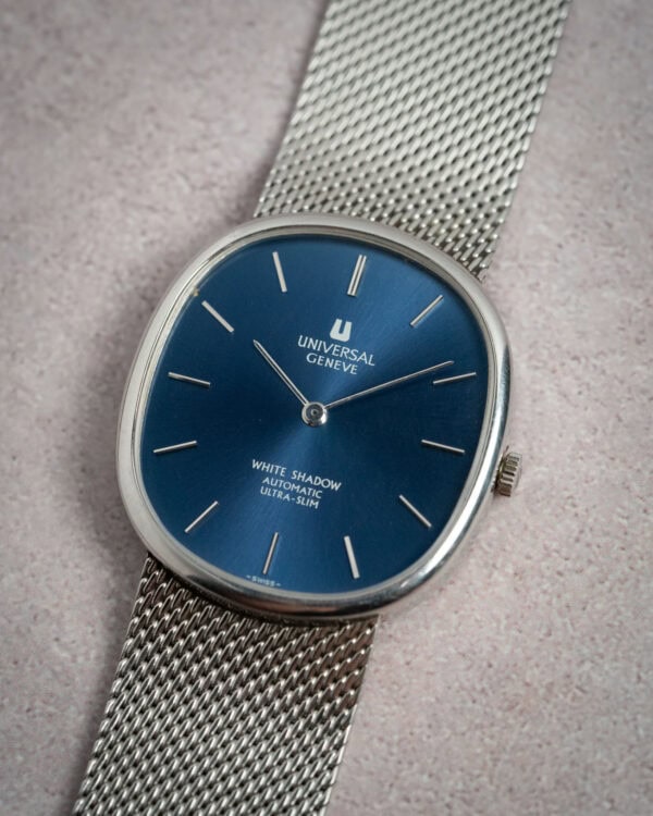 Universal Geneve White Shadow Blue Dial